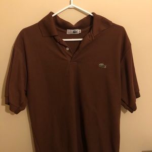 Brown Lacoste Polo Shirt